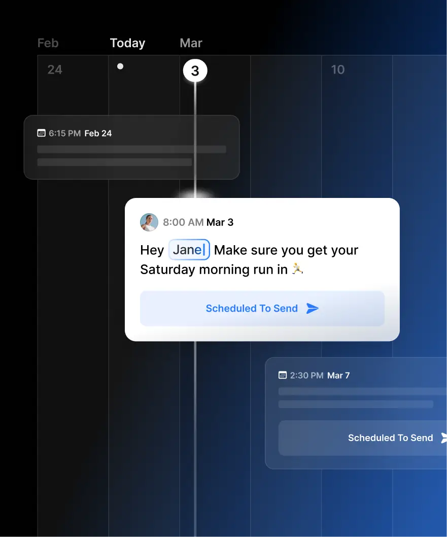 Bloya — Scheduled Message